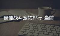 最佳战斗宠物排行_当前版本谁最强_